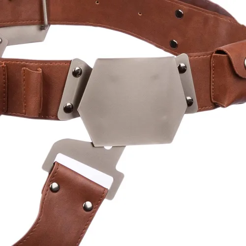 Vista 6 de Han Solo Belt with Buckle Updated Holster PU Prop Cosplay Costume Accessory