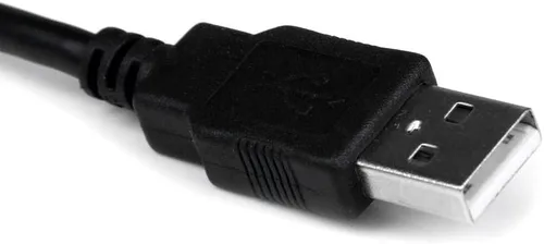 Vista 2 de StarTech.com Cable adaptador USB a serie profesional de 1 pie (11.8 in) con retención COM, adaptador USB a RS232 - TAA