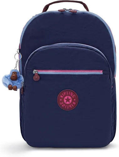 Vista 87 de Mochila Kipling Seoul extra grande para laptop de 17", Grande True Blue Tonal 2