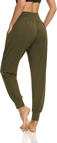 Vista 5 de DIBAOLONG - Pantalones deportivos holgados para mujer para entrenamiento yoga o descanso cómodos con bolsillos