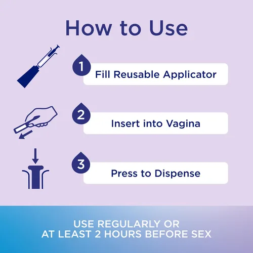 Vista 6 de Replens Hidratante vaginal, hidratante Replens de larga duración con aplicador vaginal reutilizable, 14