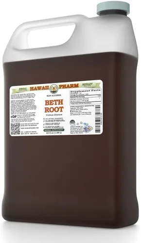 Vista 13 de Hawaii Pharm Beth Extracto líquido sin alcohol, Beth (Trillium Erectum) Suplemento herbario natural de glicerita de raíz seca, 2 onzas