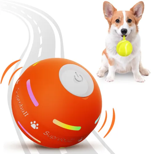 Vista 9 de PetDroid - Juguetes interactivos para perros, bola para perros, [nuevamente actualizado] juguetes duraderos que ruedan automáticamente y se activan