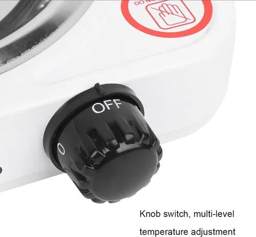 Vista 9 de 1000 W de una sola bobina eléctrica portátil con quemadores grandes, quemador eléctrico de una sola quemador de cocina quemador de hierro fundido