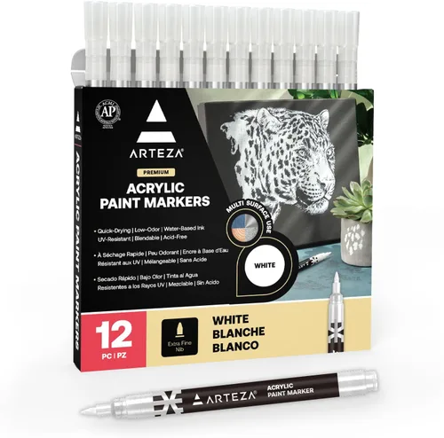 Vista 8 de Arteza – Marcadores acrílicos Negro