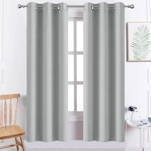 Vista 61 de Yakamok Cortinas opacas para dormitorio, aislamiento térmico, cortinas de oscurecimiento de habitación para sala de estar, juego de 2 paneles
