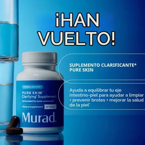 Vista 5 de Murad Suplemento aclarante de la piel pura - Piel propensa al acné - 60 Tabletas