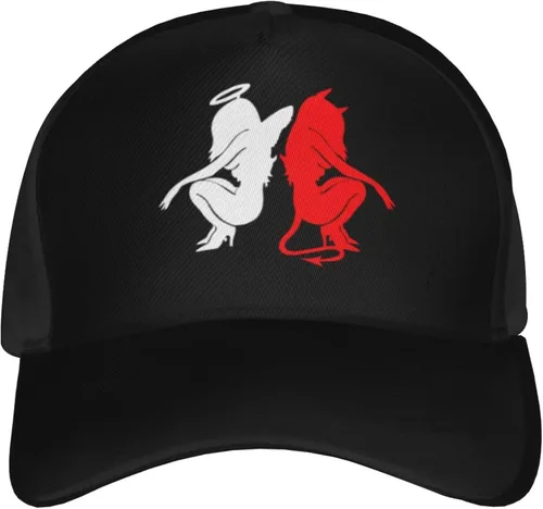 Vista 2 de Devil Gemini Angel Demon - Gorra de béisbol unisex con hebilla trasera tipo sándwich