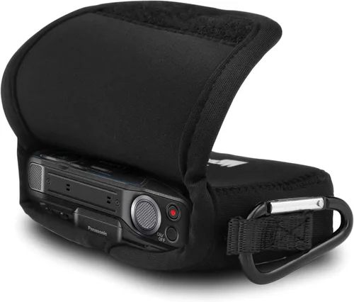Vista 3 de MegaGear Funda de neopreno ultra ligera para cámara compatible con Panasonic Lumix DMC-ZS7 - Negro
