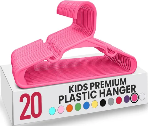 Vista 30 de Utopia Home Paquete de 20 Perchas para Niños - Perchas de Plástico para Bebé de 11.5 Pulgadas para Armario - Perchas para Niños para Ropa y Percha