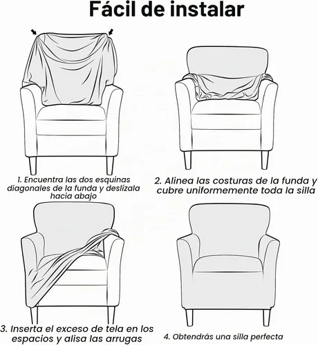 Vista 4 de LiveGo - Funda elástica para sillón de mediados de siglo moderno de 1 pieza, fundas de acento de jacquard para silla con brazos, fundas impermeables