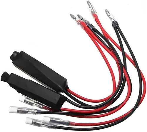 Vista 4 de ESUPPORT 2 x Resistencia de carga LED para señal de giro de motocicleta universal de 12V, solución para intermitentes parpadeantes y errores
