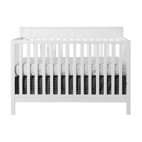 Vista 7 de Oxford Baby Logan - Cuna convertible 4 en 1, color blanco nieve, certificado GreenGuard Gold