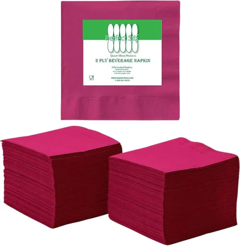 Vista 15 de Servilletas perfectas de 2 capas. 100ct servilletas de papel para cóctel. Dos capas., Negro, 100