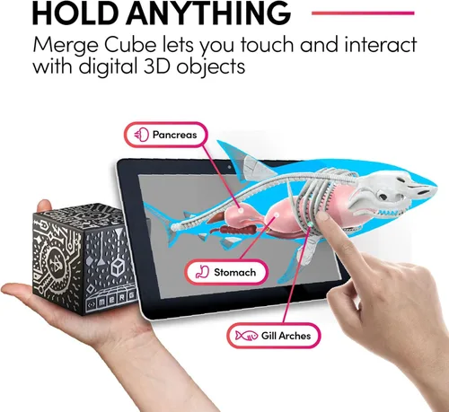 Vista 2 de Merge Cube juguete STEM - ¡Mantén experimentos científicos digitales en tu mano! Más de 1000 objetos 3D y más de 100 simulaciones interactivas