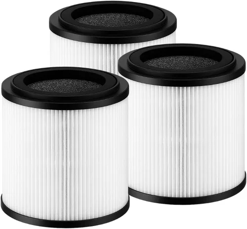 Vista 8 de Nispira kj150f-c02 - Filtro de repuesto para purificador de aire SilverOnyx de 5 velocidades modelo 8541832765 con ionizador 4 en 1 True HEPA UVC