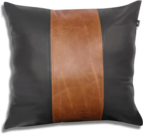 Vista 39 de Funda de almohada de cuero de cordero 100% cuero de cordero – Funda de cojín para sofá – Fundas decorativas para sala de estar y dormitorio, cuero