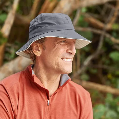 Vista 6 de Coolibar UPF 50+ - Gorro para hombre (resistente al cloro, protección solar)