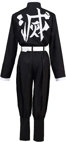 Vista 4 de Cosplay Life Demon Killer Vanquisher Complete Anime Costume Set Kimono Cardigan - Halloween Outfit For Unisex Adult