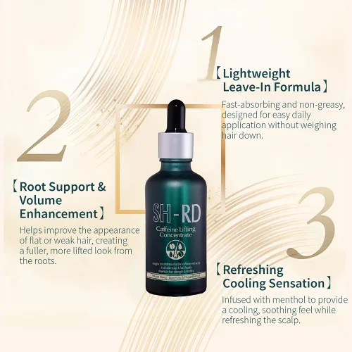 Vista 2 de SH-RD Caffeine Lifting Concentrate for Fine, Thinning Hair Leave-In Treatment with High-Concentration Caffeine Lightweight, Refreshing Scalp Care