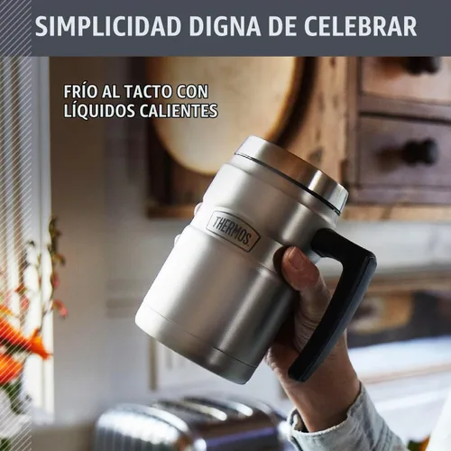 Vista 3 de [Usado] Thermos Stainless King - Taza de café de 16 onzas, acero mate