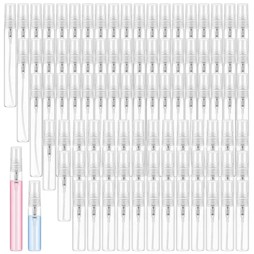 Vista 20 de Zhehao 1 mini botellas de spray de 0.2 fl oz de vidrio transparente para perfume, atomizador de perfume de niebla fina, portátil, recipientes vacíos