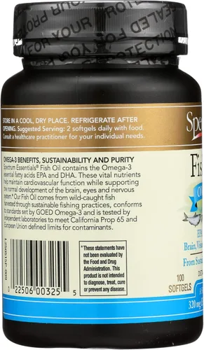 Vista 5 de Spectrum Essentials Softgels, aceite de pescado Omega-3, 1000 mg, 100