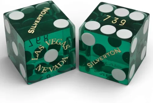Vista 12 de Par de dados de casino en serie a juego - Auténticos dados de dados de Las Vegas 0.748 in, juegos de mesa y coleccionables - Aliante rojo pulido
