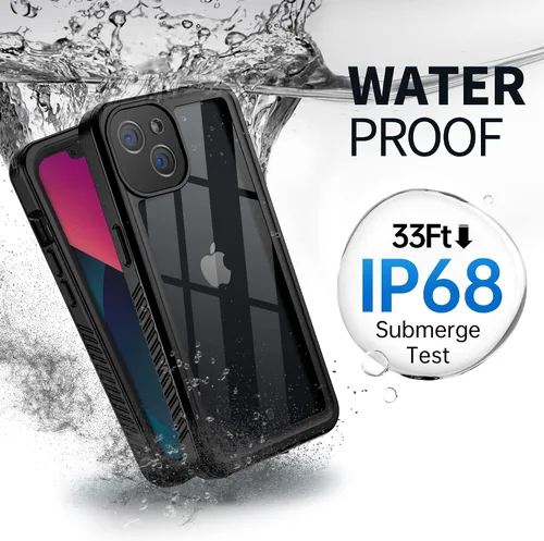 Vista 2 de BEASTEK Funda impermeable para Apple iPhone 13, serie FSN, protección de cuerpo completo, resistente a los golpes, a prueba de polvo, con protector
