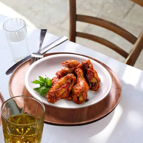 Vista 9 de Lightnpro - Platos redondos de madera de acacia, platos para aperitivos, mesa central, platos de servicio para ensalada, sándwiches, hamburguesas