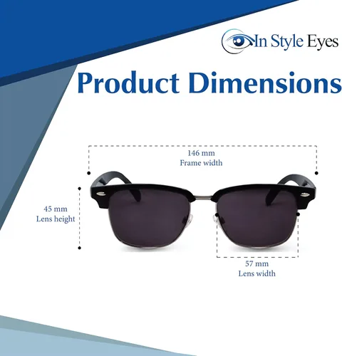 Vista 4 de Sellecks Non-Bifocal Reading Sunglasses - Semi-rimless Reader Glasses, Browline Frame - Non-Polarized Lens