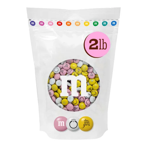 Vista 8 de M&M'S - Caramelo de chocolate con leche para boda y compromiso, botella