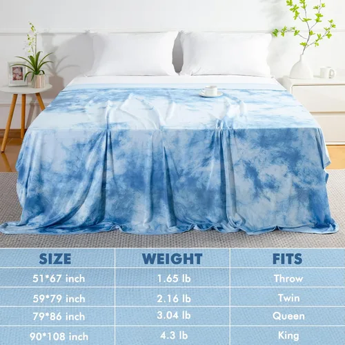 Vista 57 de Marchpower - Manta de enfriamiento para niños que duermen con calor, manta de lana fresca Arc-Chill con diseño de doble cara, fibra de enfriamiento