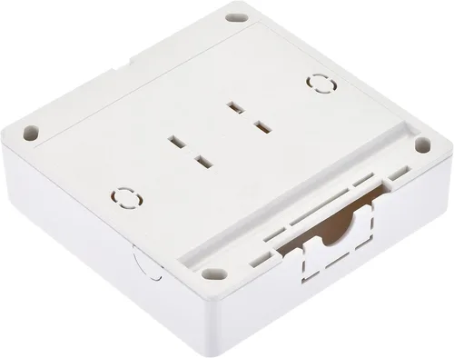 Vista 5 de uxcell Interruptor de liberación de botón de salida para puerta Sistema de control de acceso Panel de PC 3.386 inx3.386 in 12V 3A Blanco 4 unids
