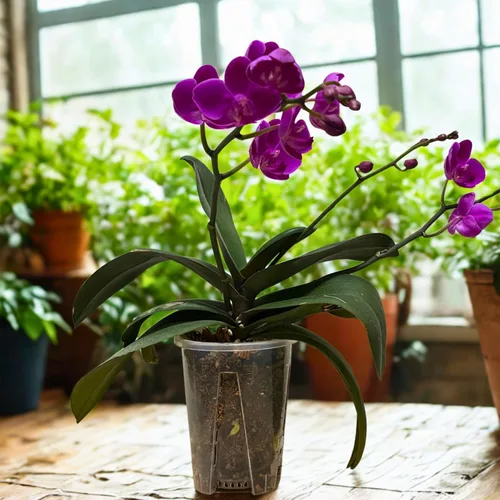 Vista 3 de Maceta Transparente para Orquídeas de Bricolaje – Maceteras Tipo Taza de Té de 3.5 Pulgadas y Cubiertas Elegantes para Phalaenopsis, Suculentas