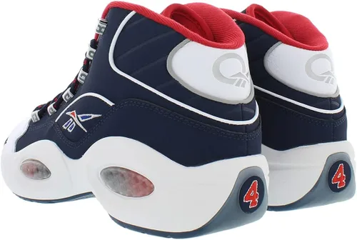 Vista 2 de Reebok Question Mid - Zapatos para hombre, BlancoNegroRojo, 0