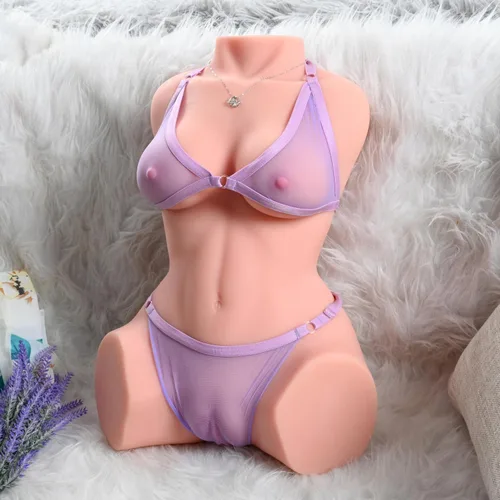 Vista 3 de Muñecas sexuales realistas de 19.5 libras para masturbador masculino - Juguetes sexuales para hombres, torso sexual con pechos grandes y trasero
