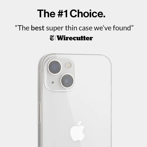 Vista 2 de totallee Funda delgada para iPhone 15 Plus, la más delgada, minimalista, para Apple iPhone 15 Plus (2023) (transparente)