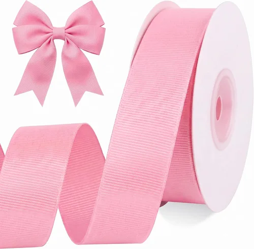 Vista 32 de TONIFUL 4 Rolls 3/8 Inch Christmas Grosgrain Ribbon Gift Wrapping Ribbon Christmas set