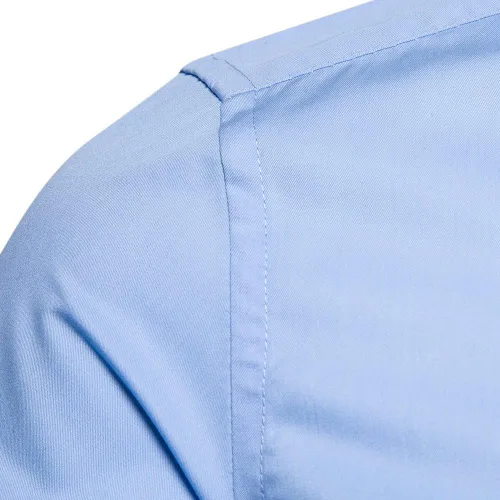 Vista 5 de Manwan walk Camisas de vestir para hombre de manga larga de algodón con botones y mangas largas, de corte ajustado