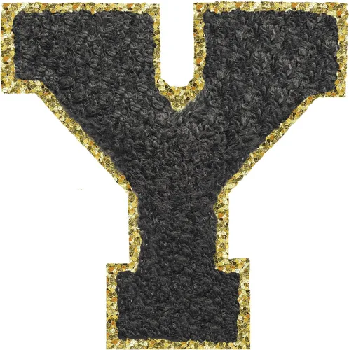 Vista 52 de 3Pcs Letter Patches Varsity Glitters Chenille,SPRT Iron on Blue Letter Patch,Alphabet Cloth Patch for Team Costume Decoration 3.1in Height S