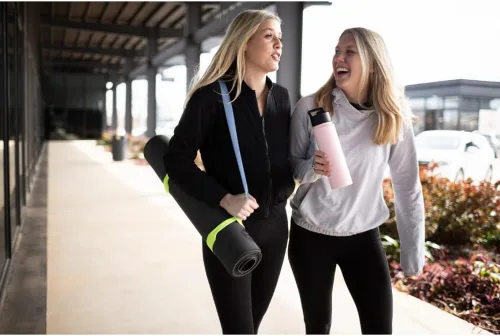 Vista 5 de Simple Modern botella de agua reutilizable con tapa con pajilla, de acero inoxidable con aislamiento al vacío, para gimnasio, viajes y deportes