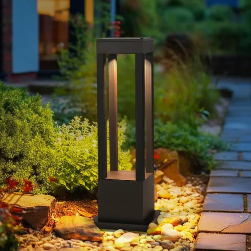 Vista 8 de SLAWA Lámpara Moderna de Poste para Exteriores, Luces LED de Columna para Exteriores con Carcasa de Aluminio IP55 Impermeable Luces de Pilar