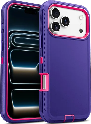 Vista 46 de Jelanry - Funda para iPhone 15 5G, protección resistente, resistente, color negro Dropproof & Dual-Layer Protective Back Cover with Port Anti
