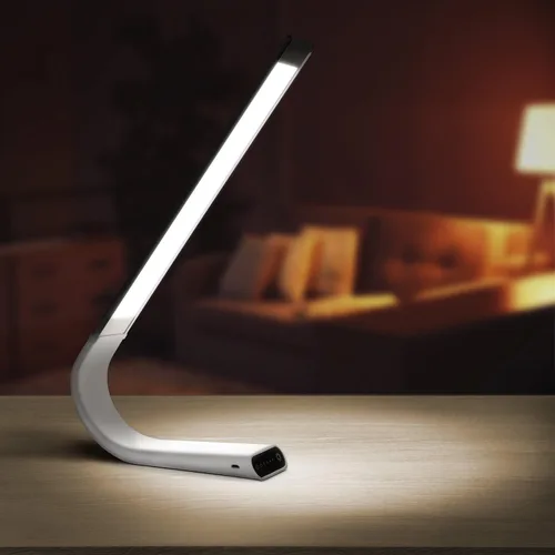 Vista 10 de Luxe lámpara de escritorio inalámbrica LED amigable a la vista, recargable, USB, hasta 40 horas de luz continua, control táctil, 6 niveles