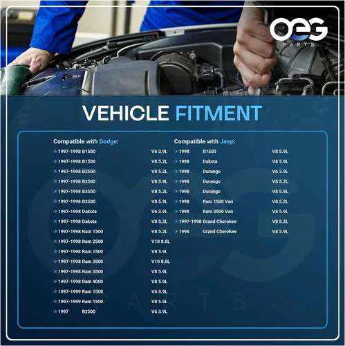 Vista 4 de Piezas OEG Nuevo alternador compatible con Jeep Grand Cherokee V8 5.2L 1997-1998 Grand Cherokee V8 5.9L 1998 56027913 56041394AA 121000-4171