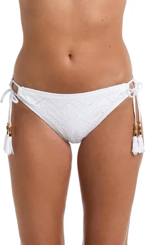 Vista 19 de La Blanca Parte inferior de bikini hipster con lazo lateral para mujer Negro/ Luces de la ciudad