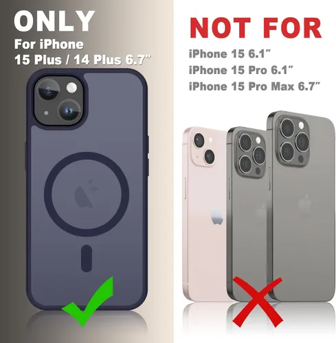 Vista 1605 de Funda para Google Pixel 10 Pro XL, cubierta magnética mate, color negro Fit for MagSafe, Screen Protector included, Shockproof Military Grade