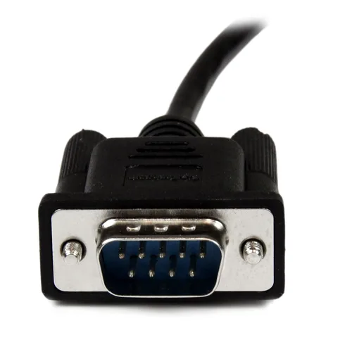 Vista 5 de StarTech Cable serial nulo DB9 negro de 6.6 ft, macho a hembra