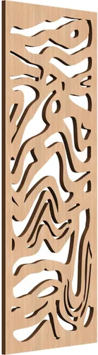 Vista 71 de 9 3/8"W x 24 3/8"H x 1/4"T Northfield Decorativos Paneles de Pared de Madera Calado, Abedul